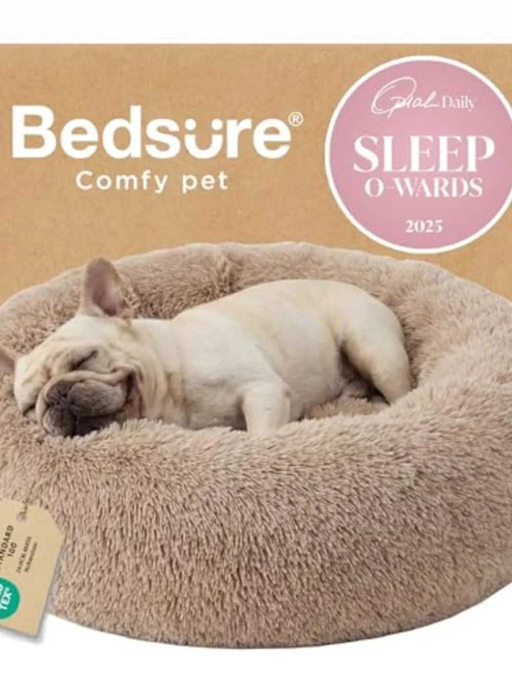 New Calming Dog Bed Medium Size Dog - Donut Washable Medium Pet Bed, 30 inches